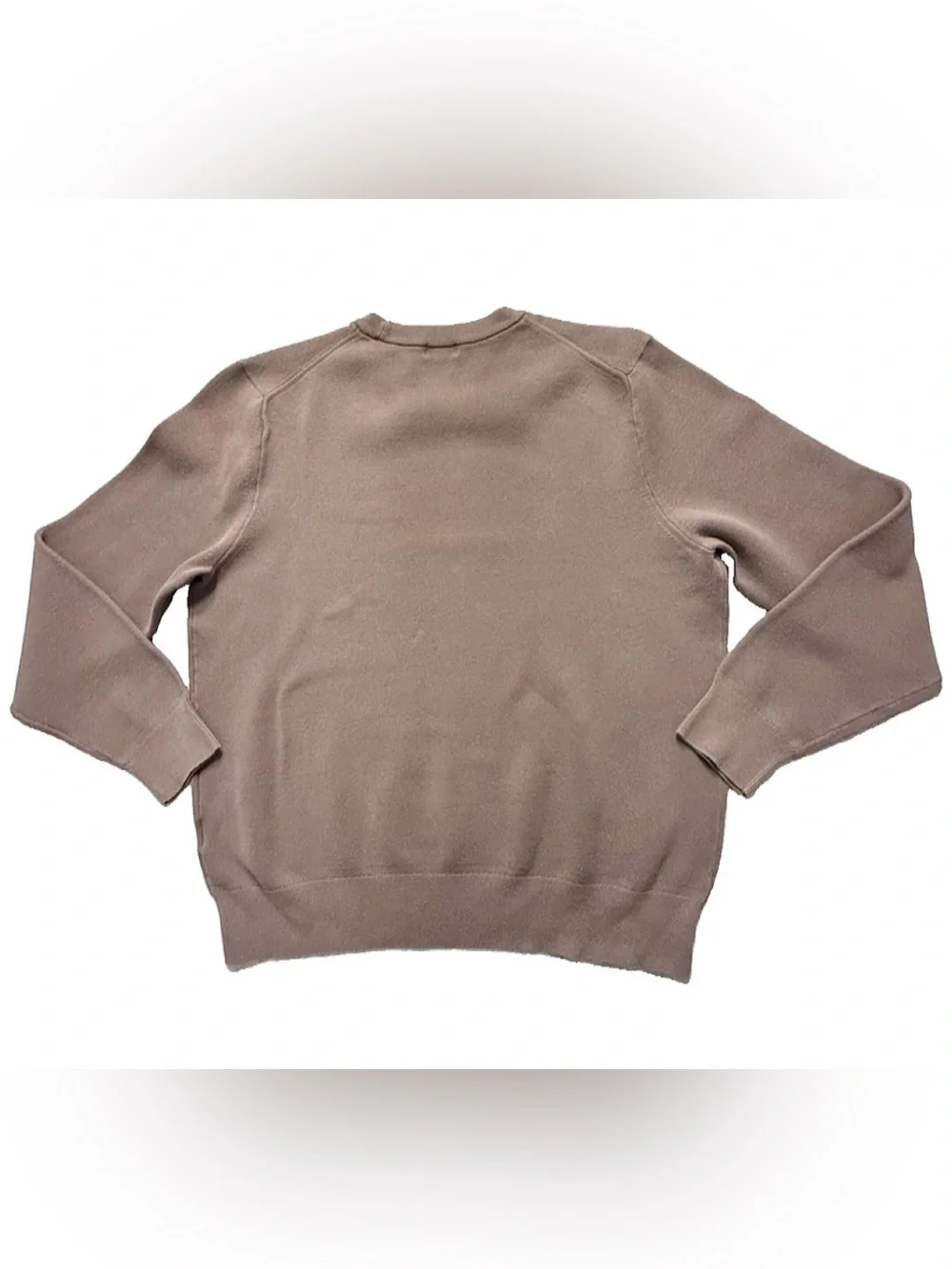 UNIQLO Sweater Men’s Large Brown Crew Neck Cotton Blend Pullover